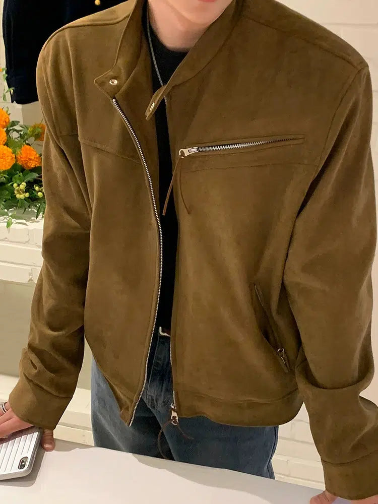 Chest Pockets Casual Button-Up Jacket