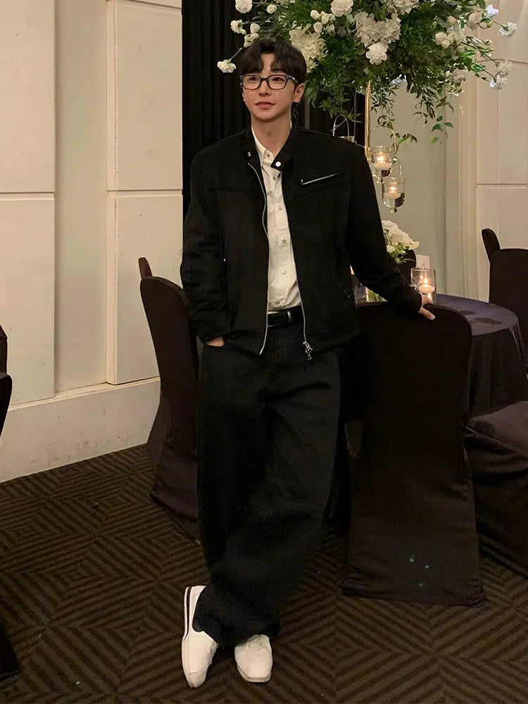 Chest Pockets Casual Button-Up Jacket