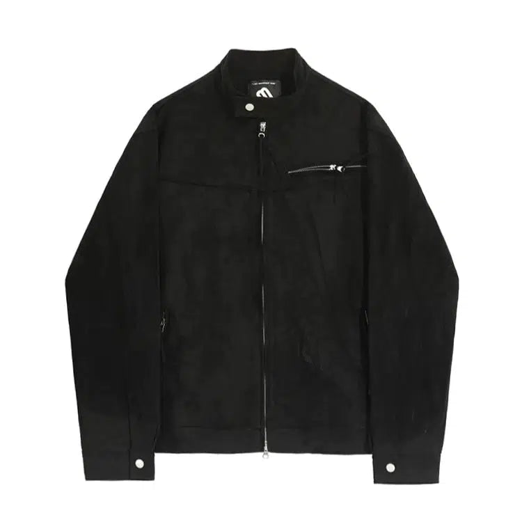 Chest Pockets Casual Button-Up Jacket