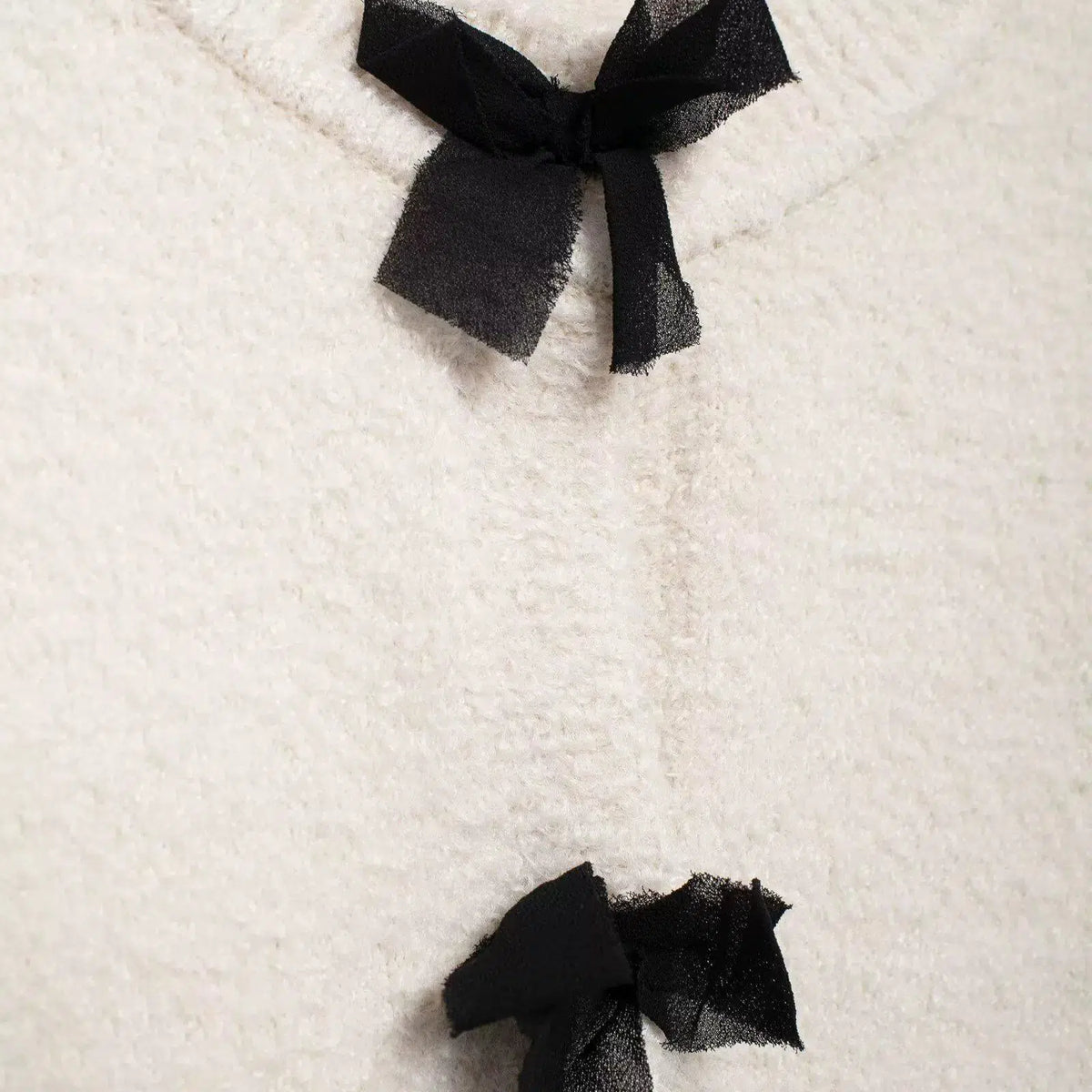 Chic Bow-Accent Two-Piece Suit