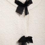 Chic Bow-Accent Two-Piece Suit