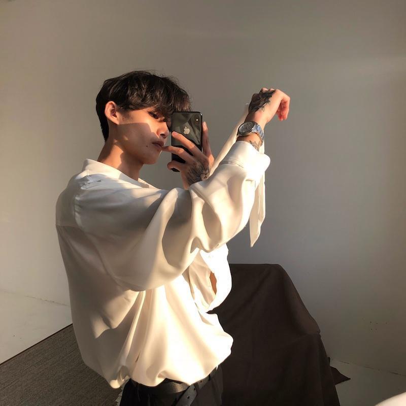 Chiffon Bow Tie Style Shirt