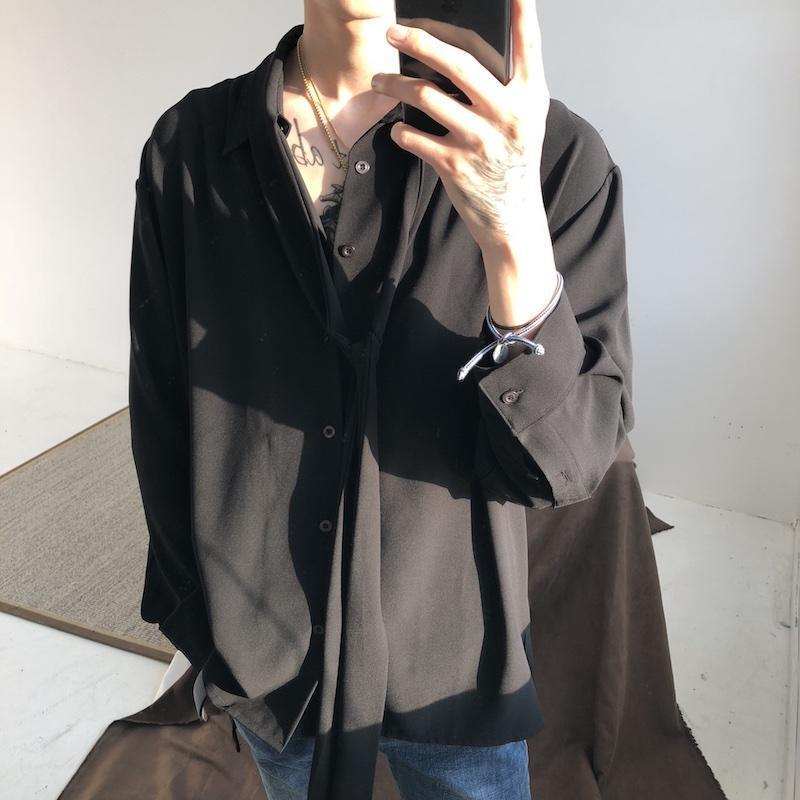 Chiffon Bow Tie Style Shirt