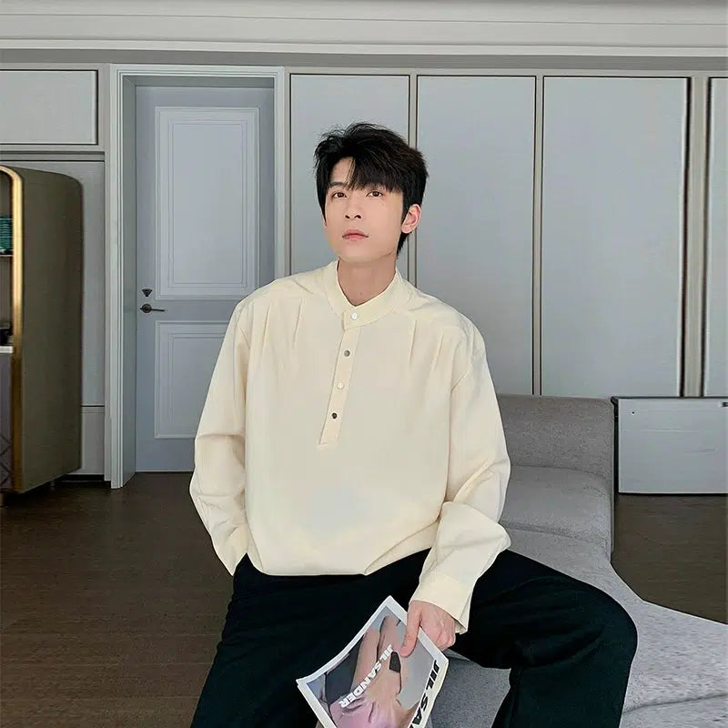 Chinese Style Pullover Shirt