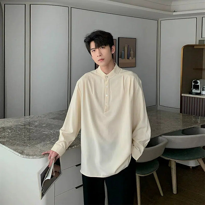 Chinese Style Pullover Shirt