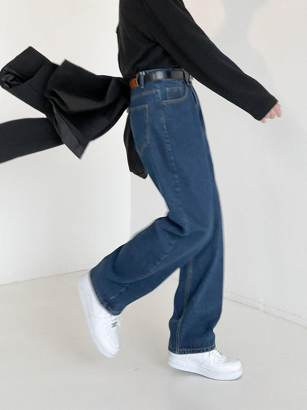 Classic Blue Straight Leg Jeans
