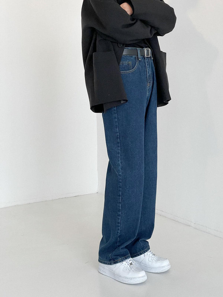 Classic Blue Straight Leg Jeans