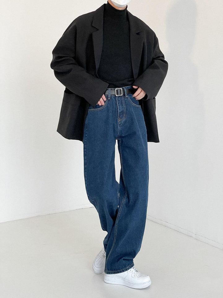 Classic Blue Straight Leg Jeans