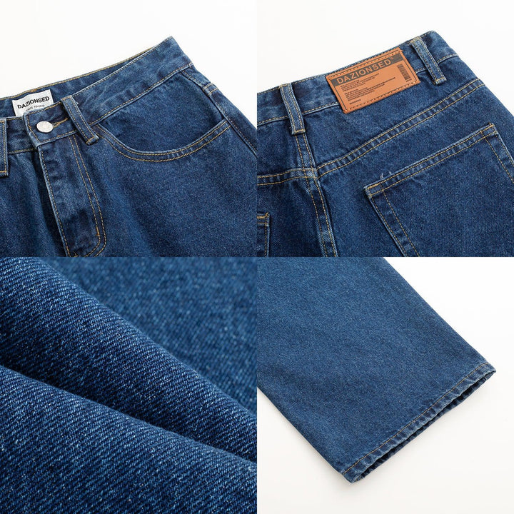 Classic Blue Straight Leg Jeans