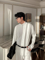 Classic Button-Down Long Sleeve T-Shirt