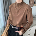 Classic Button-Down Long Sleeve T-Shirt