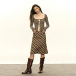 Classic Button-Front Slim Fit Knit Cardigan