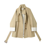 Classic Button-Up Trench Coat with Belt
