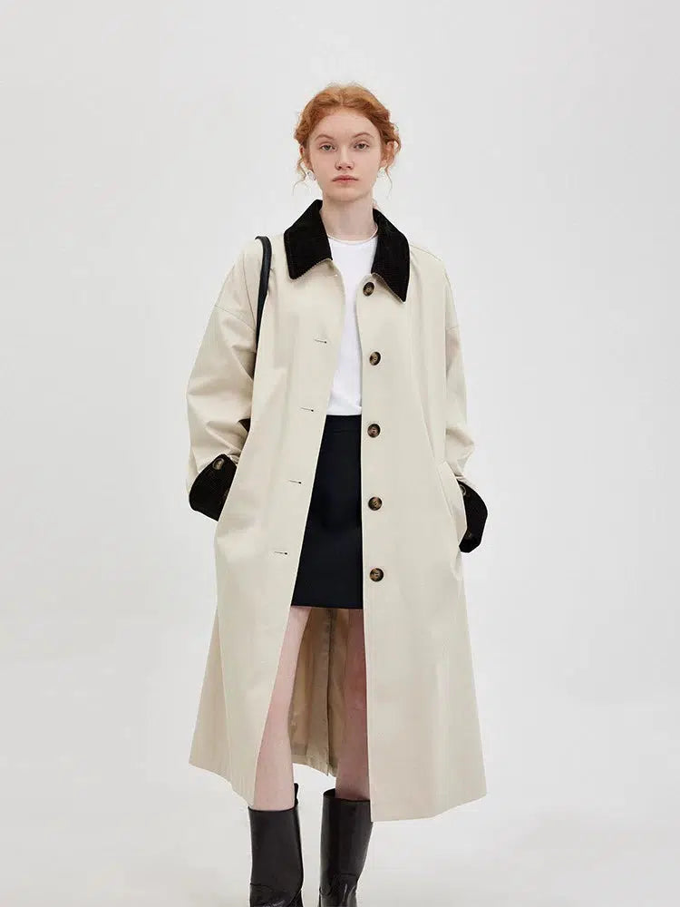 Classic Double-Breasted Trench Coat