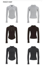 Classic Fit Collared Pullover with Button Detail