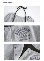 Classic Fitted Long-Sleeve Pullover with Button Detail