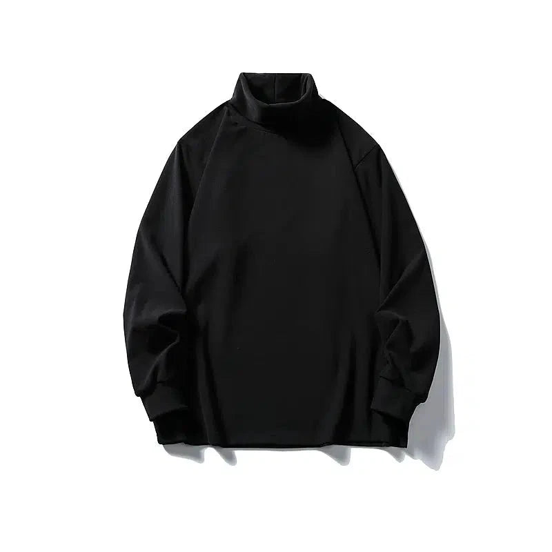 Classic High-Neck Long Sleeve T-Shirts