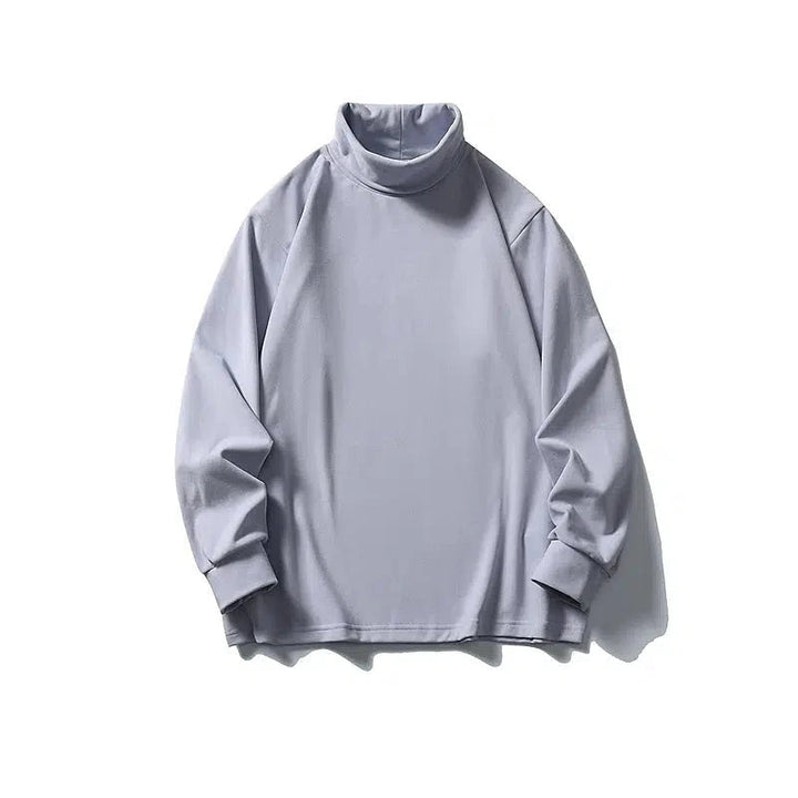 Classic High-Neck Long Sleeve T-Shirts