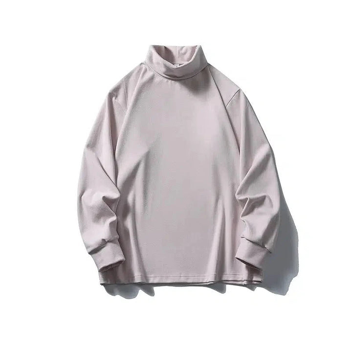 Classic High-Neck Long Sleeve T-Shirts