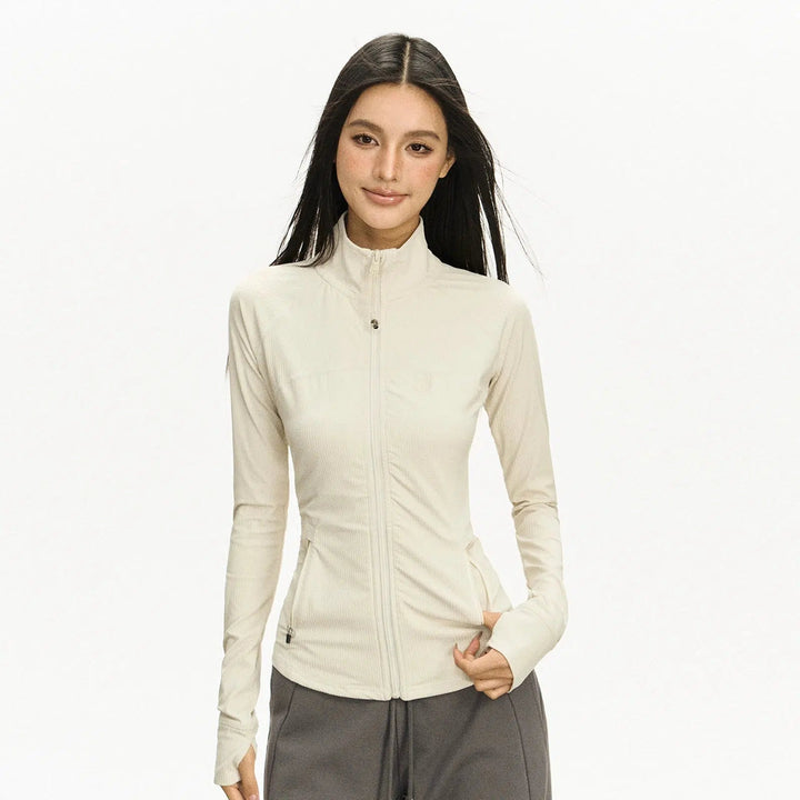 Classic High-Neck Zip-Up Turtleneck