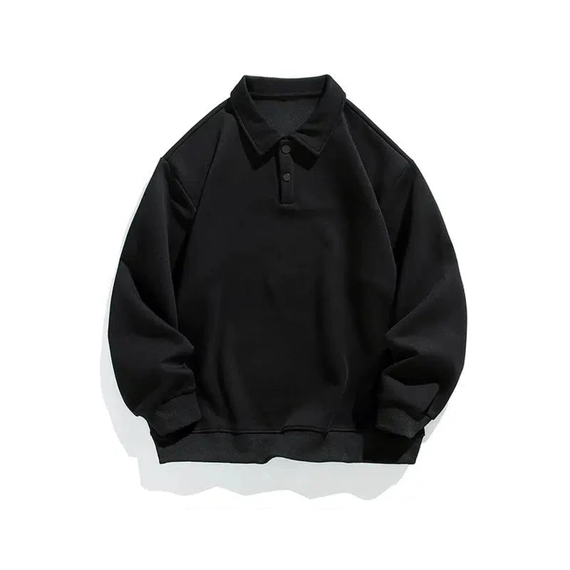 Classic Long-Sleeve Polo Shirt