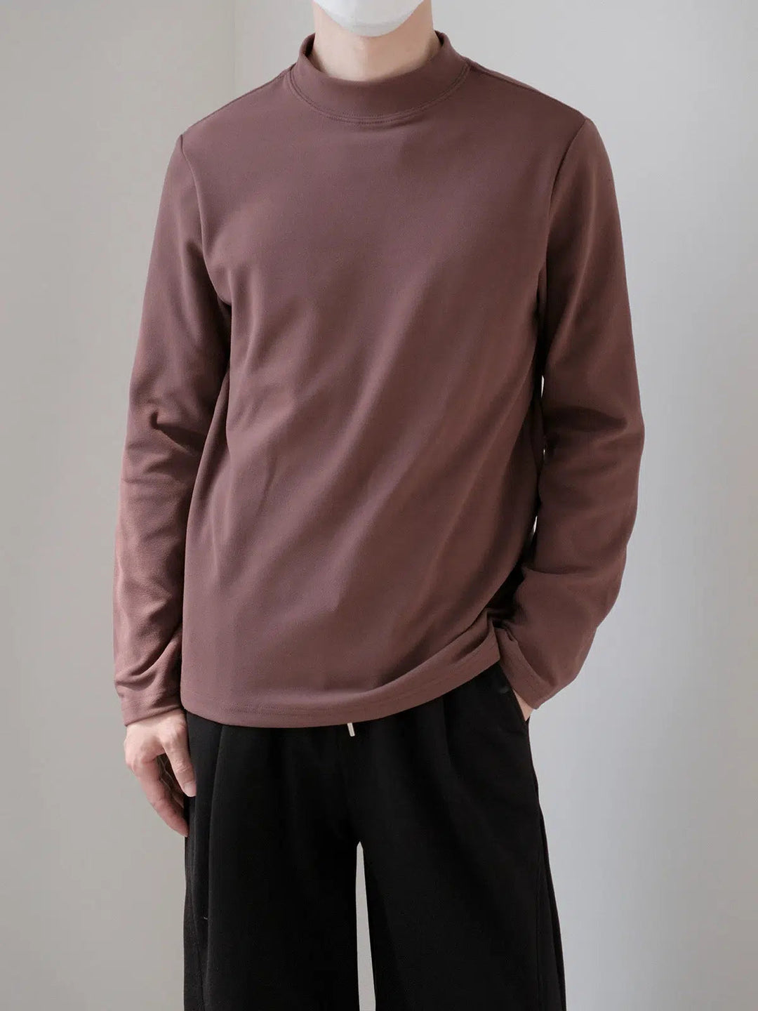 Classic Mock Neck Pullover
