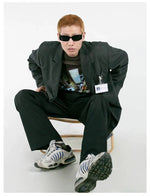 Classic Pinstripe Blazer Jacket