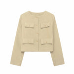 Classic Pockets Buttoned Jacket