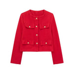 Classic Pockets Buttoned Jacket