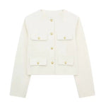 Classic Pockets Buttoned Jacket