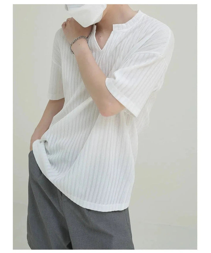 Classic Short-Sleeve Knit Pullover