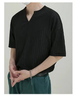 Classic Short-Sleeve Knit Pullover