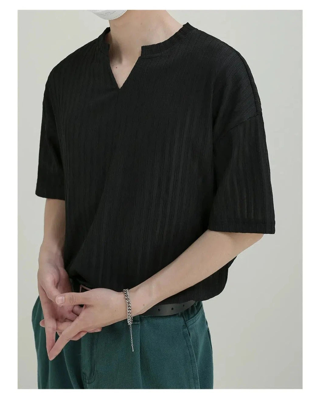Classic Short-Sleeve Knit Pullover