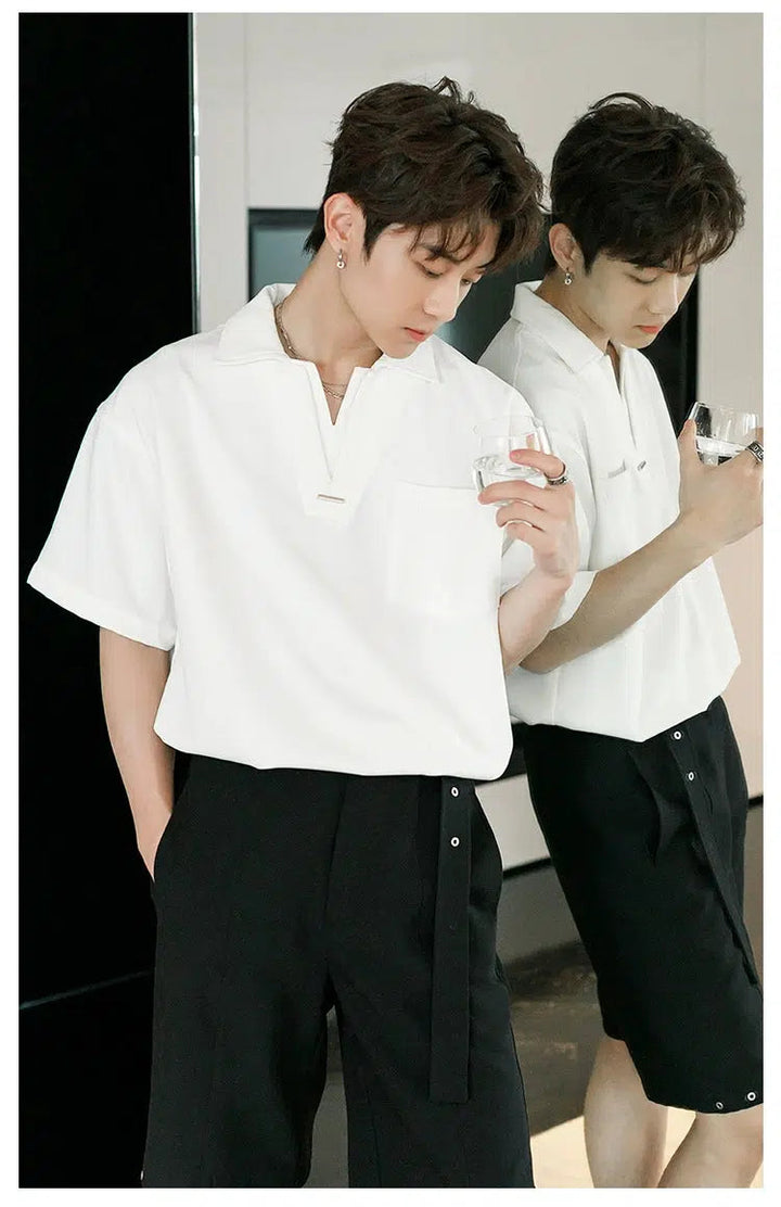 Classic Short Sleeve Polo with Chest Pocket