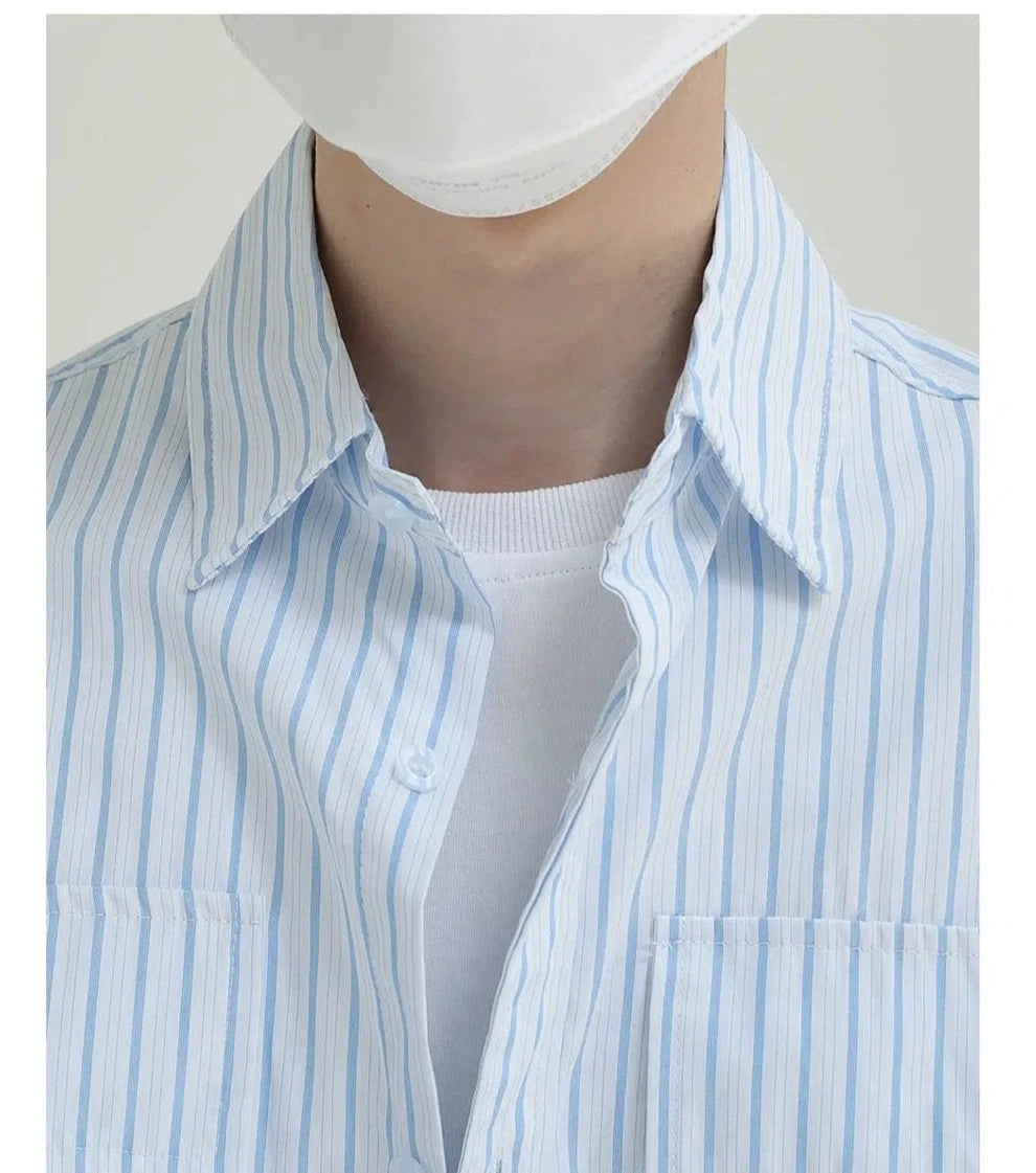 Classic Striped Button-down Shirt