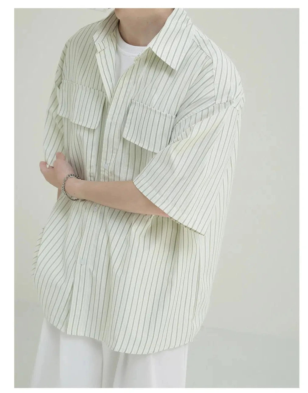 Classic Striped Button-down Shirt