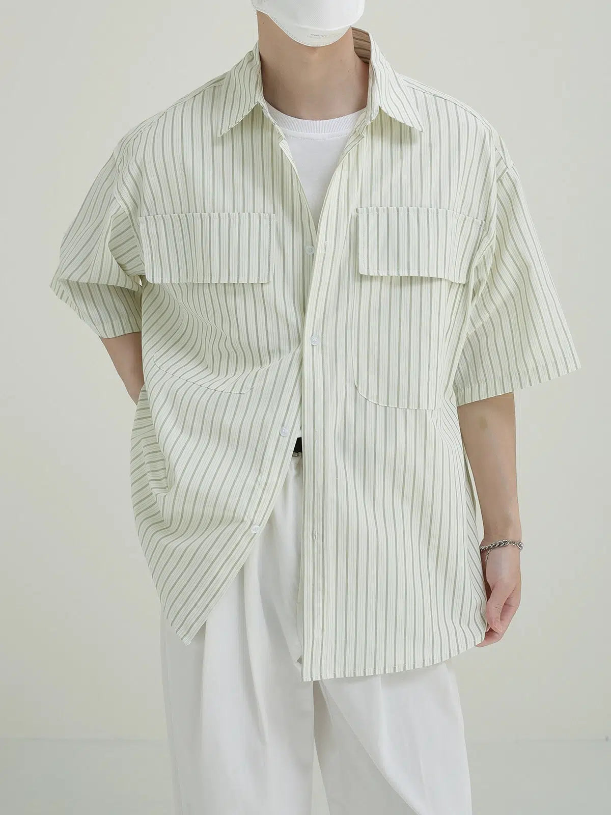 Classic Striped Button-down Shirt