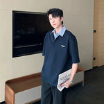 Classic Striped Collar Polo Shirt