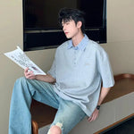 Classic Striped Collar Polo Shirt