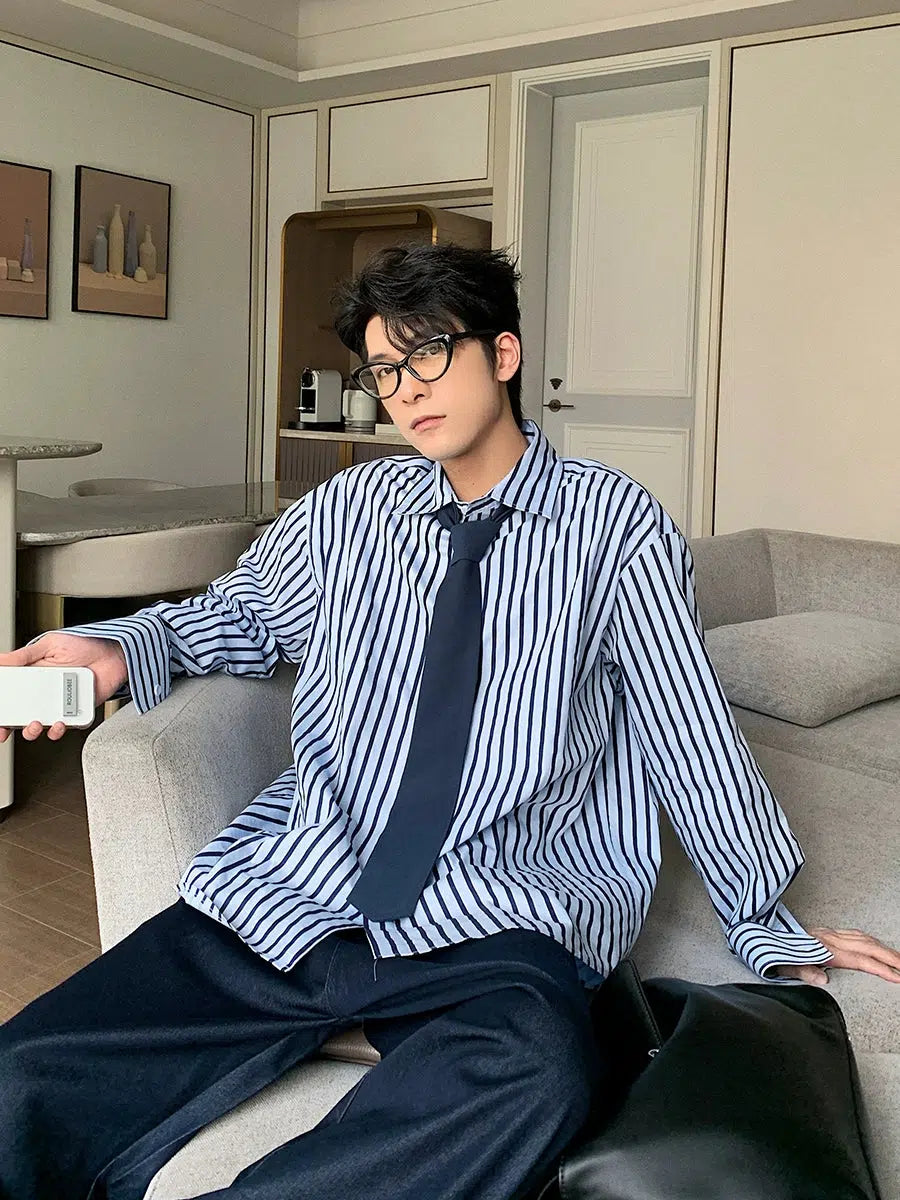 Classic Striped Long Sleeve Shirt