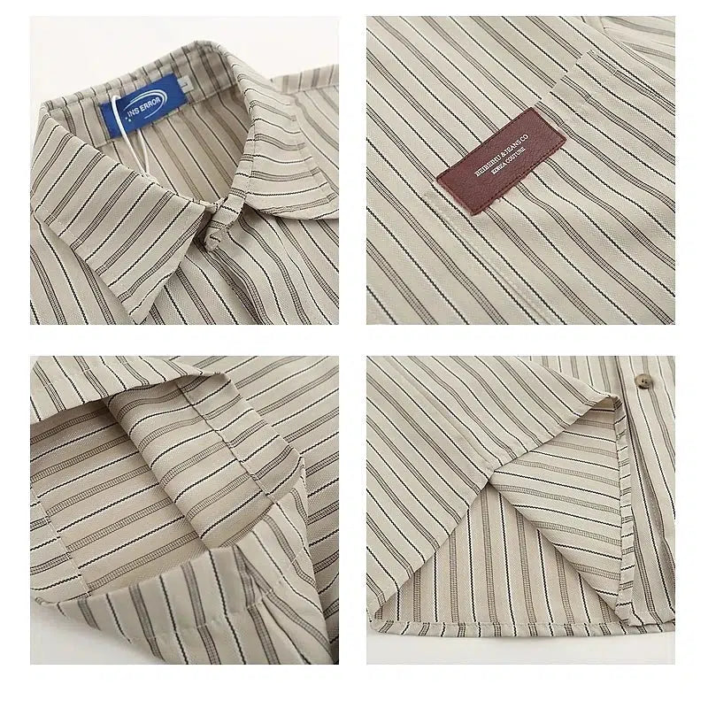 Classic Striped Short Sleeve Shirt