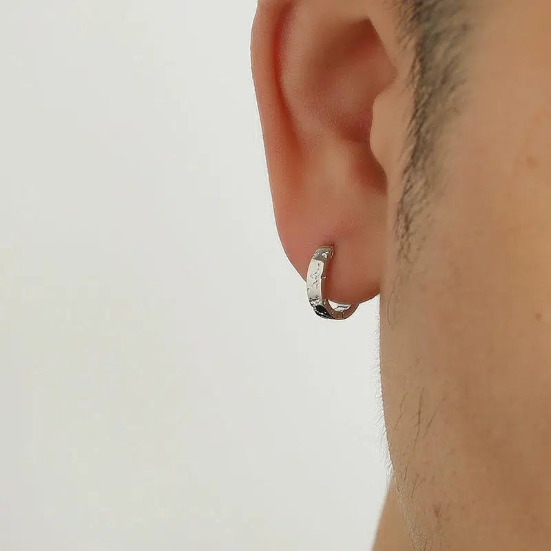 Classic Textured Hoop Earrings