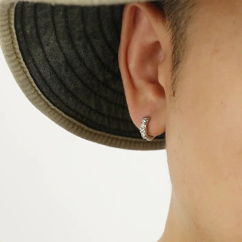 Classic Textured Hoop Earrings