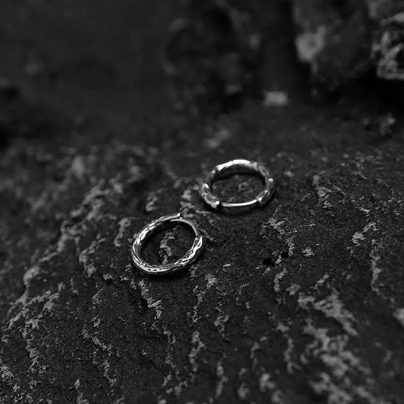 Classic Textured Hoop Earrings