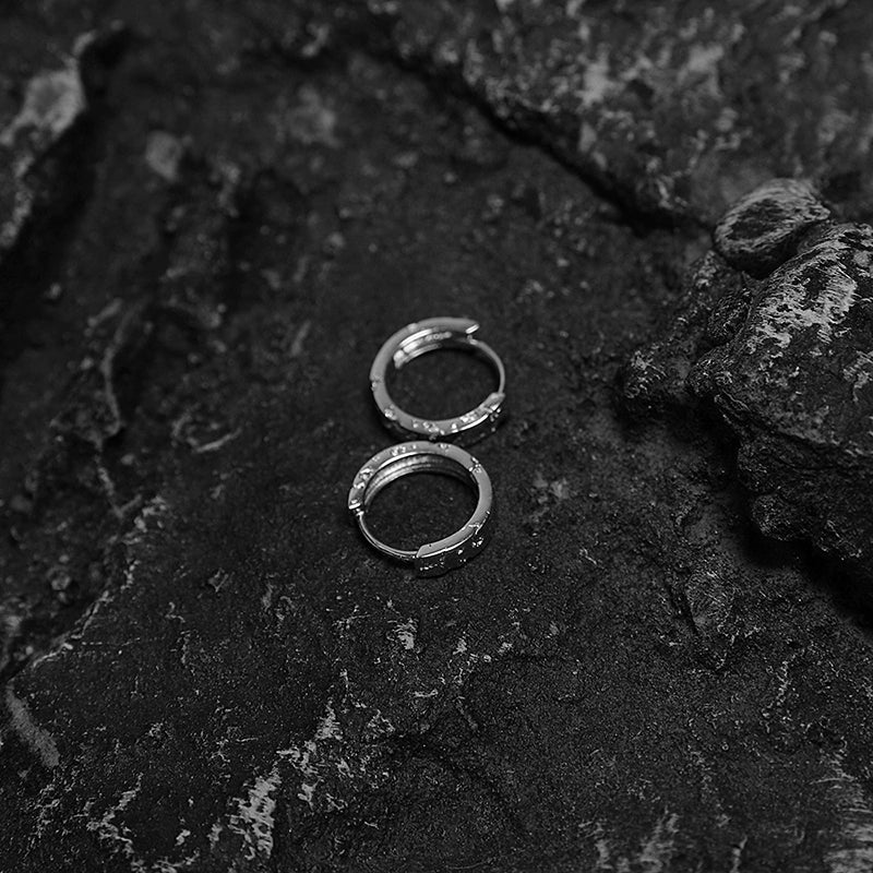 Classic Textured Hoop Earrings