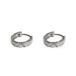 Classic Textured Hoop Earrings