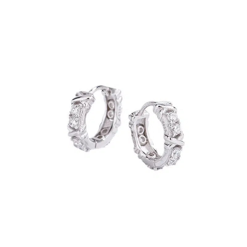 Classic Textured Hoop Earrings