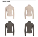 Classic Turtleneck Ribbed Pullover - Slim Fit