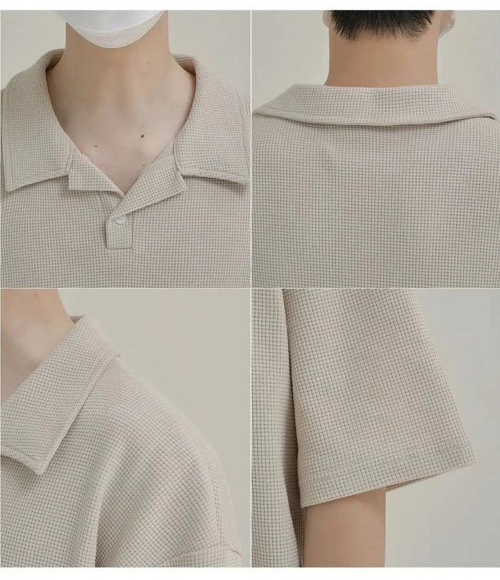 Classic-fit Knit Polo T-shirt