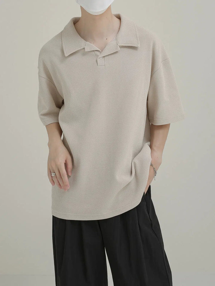 Classic-fit Knit Polo T-shirt